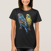 Budgie Budgies Budgerigar Parakeet Birds Birdwatch Tシャツ (正面)
