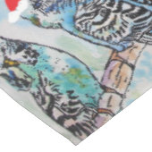 Budgie Budgies Merry Budgiemas Christmas dinner テーブルクロス (アングル)