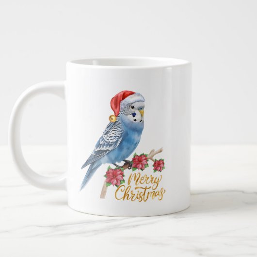 Budgie Christmas ジャンボコーヒーマグカップ (左)