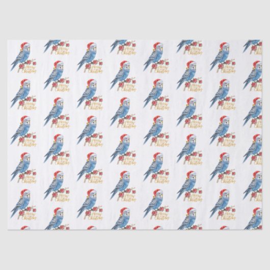Budgie Christmas  薄葉紙 (正面)