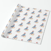 Budgie Christmas Wrapping Paper ラッピングペーパー (アンロールド)