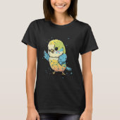 Budgie Dabbing Budgerigar Parakeet Bird Dab Dance  Tシャツ (正面)