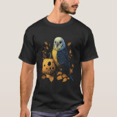 Budgie Halloween Pumpkin Budgerigar Parakeet Bird  Tシャツ (正面)