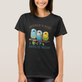 Budgie Mom Budgerigar Parakeet Bird 51 Tシャツ (正面)