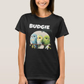 Budgie Mom Budgerigar Parakeet Bird 55 Tシャツ (正面)