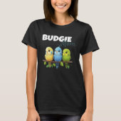 Budgie Mom Budgerigar Parakeet Bird 75 Tシャツ (正面)