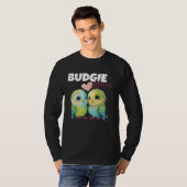 Budgie Mom Budgerigar Parakeet Bird 84 Tシャツ (正面フル)