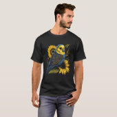 Budgie Mom Budgerigar Sunflower Parakeet Bird Moth Tシャツ (正面フル)