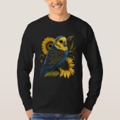 Budgie Mom Budgerigar Sunflower Parakeet Bird Moth Tシャツ (正面)