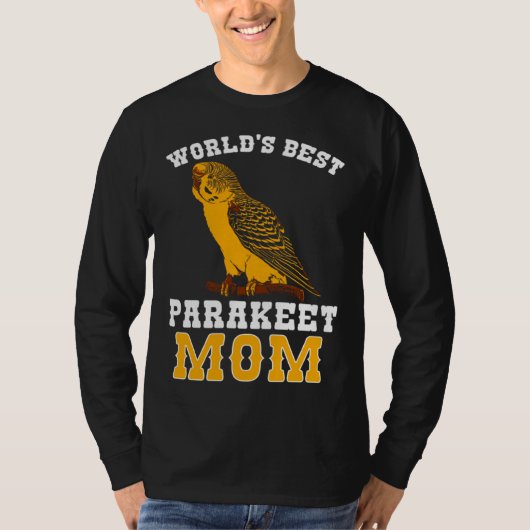 Budgie Parakeet Mom Budgerigar Tシャツ (正面)