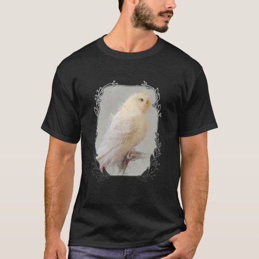 Budgie Portrait 21 Animal Bird Wildlife Illustrati Tシャツ (正面)