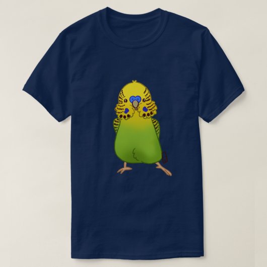 Budgie T-shirt for Him （カスタマイズ可能） Tシャツ (デザイン正面)