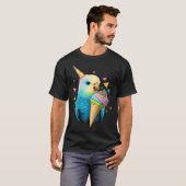 Budgie Unicorn Budgerigar Parakeet Bird  1 Tシャツ (正面フル)