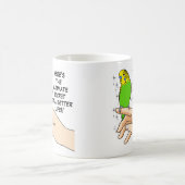 Budgiesは生命をよりよくさせます コーヒーマグカップ (中央)