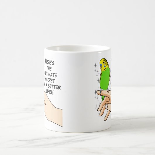 Budgiesは生命をよりよくさせます コーヒーマグカップ (中央)