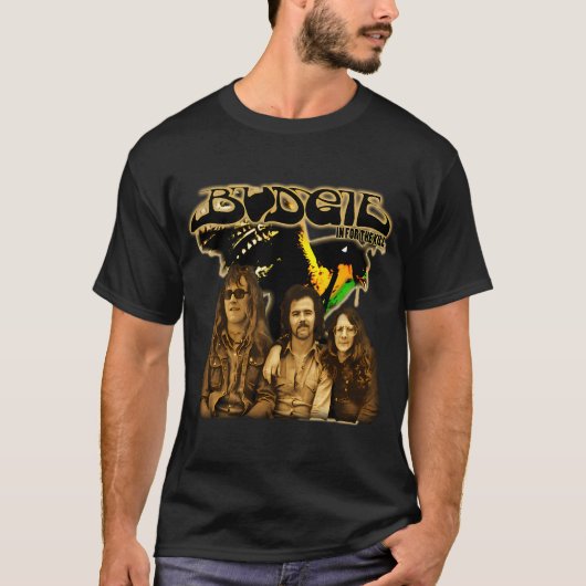 Budgiesロックバンド Tシャツ (正面)