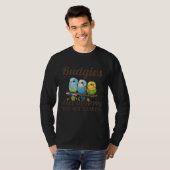 Budgies Make Me Happy Budgies Mom 26 Tシャツ (正面フル)