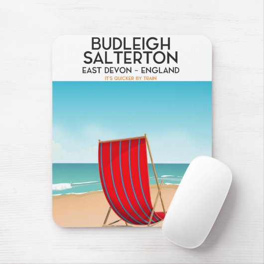 Budleigh Salterton, devon,旅行ポスター マウスパッド (マウス)