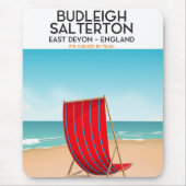 Budleigh Salterton, devon,旅行ポスター マウスパッド (正面)