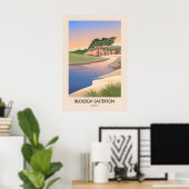 Budleigh Salterton Devon Seaside Travel Poster ポスター (ホームオフィス)