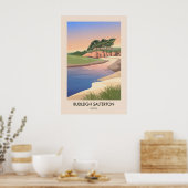 Budleigh Salterton Devon Seaside Travel Poster ポスター (キッチン)