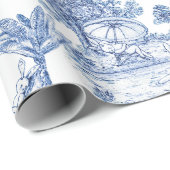 Bue Easter Bunny Toile ラッピングペーパー (ロールコーナー)