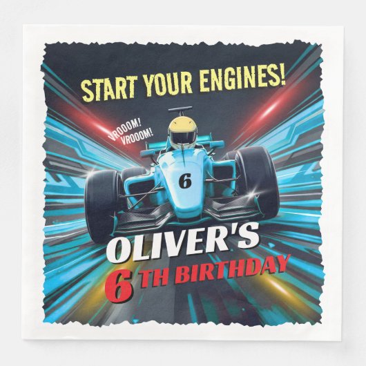 Bue Grand Prix Racing Car Birthday (正面)