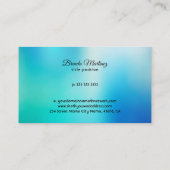Bue tones blurred background 名刺 (裏面)