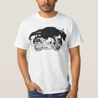 BUELLの稲妻の写実的で新しいワイシャツ Tシャツ