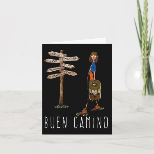 Buen Camino De Santiago Pilgrim Hiking Way Of St.  カード (正面)