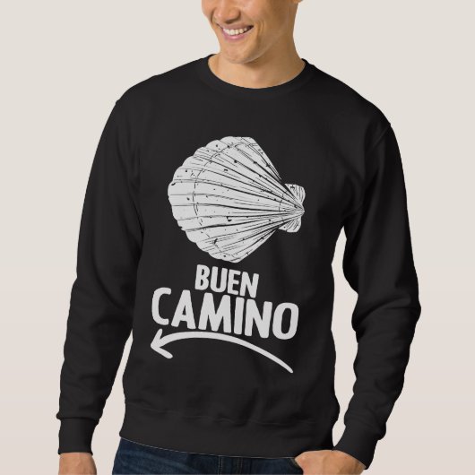 Buen Camino Pilgrimage Camino De Santiago Hiker スウェットシャツ (正面)