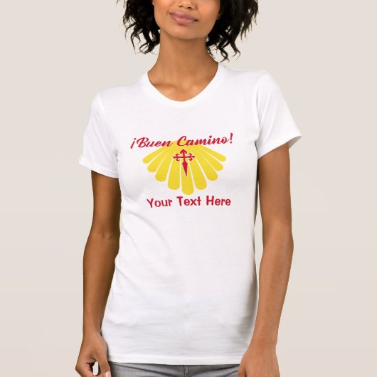 Buen Camino, the Camino de Santiago Tシャツ (正面)