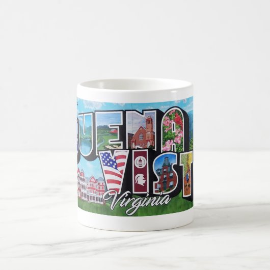 Buena Vista、VA - 故郷の風景マグカップ コーヒーマグカップ (中央)