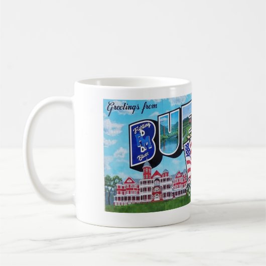 Buena Vista、VA - 故郷の風景マグカップ コーヒーマグカップ (左)