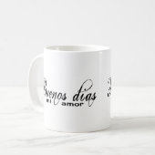 Buenosのdias miのamor (おはよう私の愛)のマグ コーヒーマグカップ (正面左)