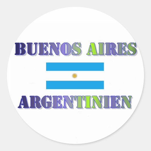 Buenos Aires ラウンドシール (正面)