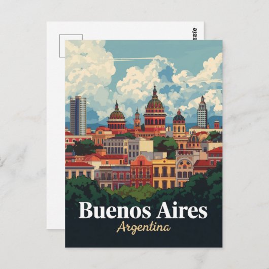 Buenos Aires Architectural Domes ポストカード (正面/裏面)