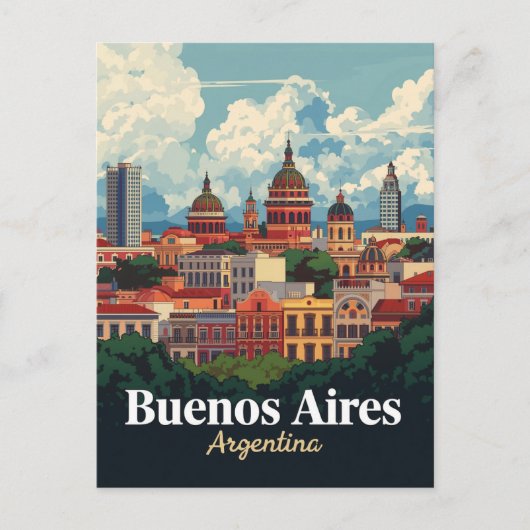 Buenos Aires Architectural Domes ポストカード (正面)