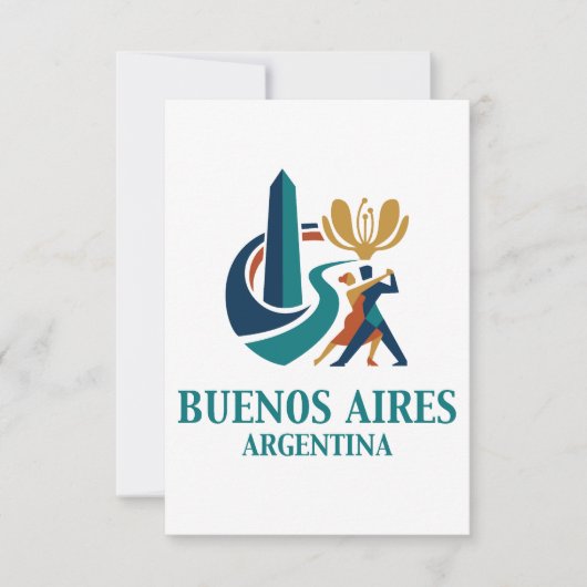 Buenos Aires Argentina サンキューカード (正面)