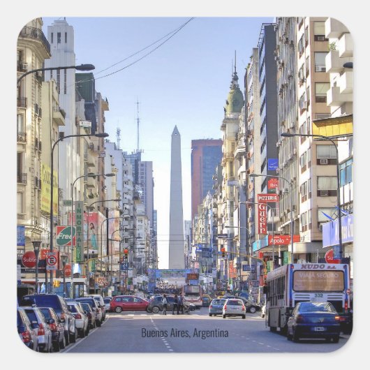 Buenos Aires, Argentina スクエアシール (正面)