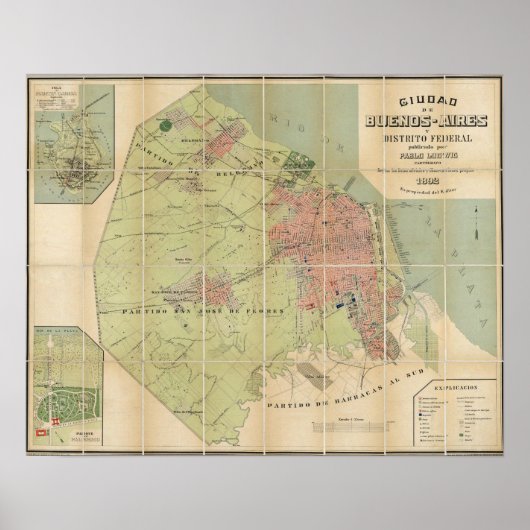 Buenos Aires Argentina ポスター (正面)