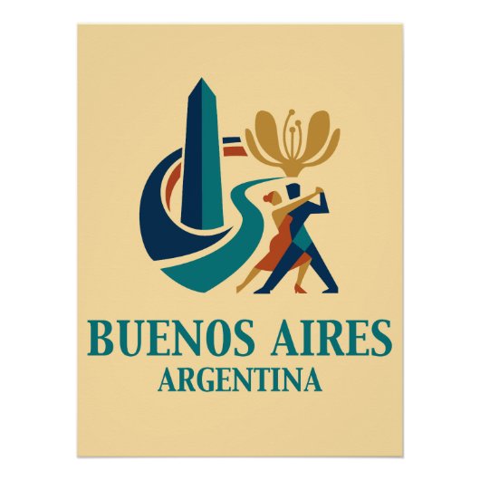 Buenos Aires Argentina ポスター (正面)