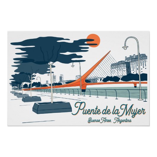 Buenos Aires, Argentina Architecture travel city ポスター (正面)