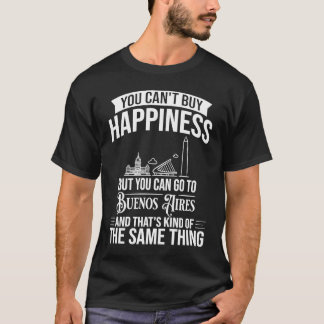 Buenos Aires Argentina City Skyline Map Travel Tシャツ