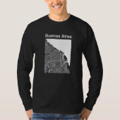 Buenos Aires Argentina Classic City Map Graphic Tシャツ (正面)