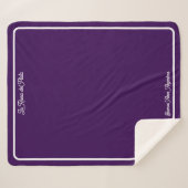 Buenos Aires Argentina Elegant Typographic シェルパブランケット (正面(横))