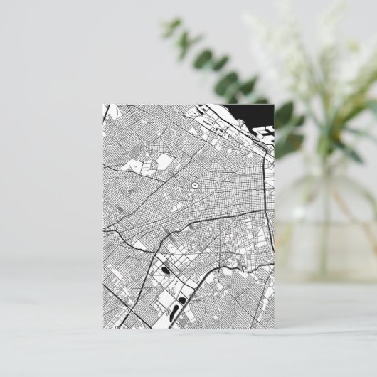 Buenos Aires Argentina Map ポストカード (スタンド正面)