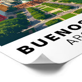 Buenos Aires Argentina Vintage Travel Art ポスター (角)