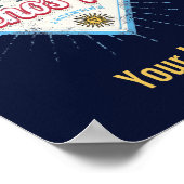 Buenos Aires City Argentina Retro Tango Vintage ポスター (角)