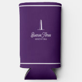 Buenos Aires City Elegant Simple Retro スリム缶クーラー (正面)